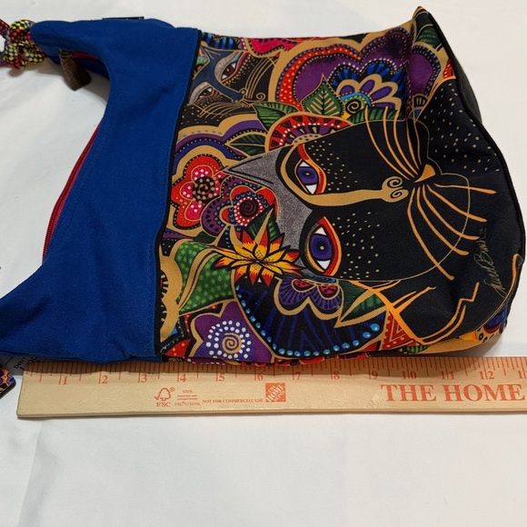 Laurel Burch Shoulder Tote Carlotta's Cats Colorful Bag Canvas NWT - Picture 7 of 11